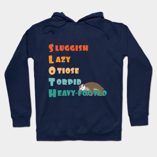 funny sloth definition and meaning Hoodie